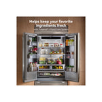 KitchenAid 36" 20.8 Cu. Ft. PrintShield Stainless Steel Built-In French Door Refrigerator - KBFN536SPS