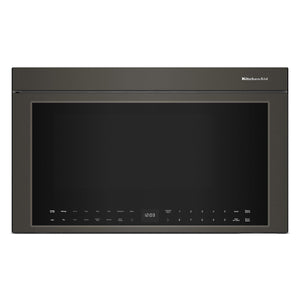 KitchenAid Four micro-ondes 1,1 pi cu avec hotte intégrée à convection minerai noir YKMMF730PBE