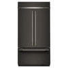 KitchenAid Réfrigérateur 24,0 pi³ encastré de 42po avec porte à deux battants minerai noir – KBFN542SBE