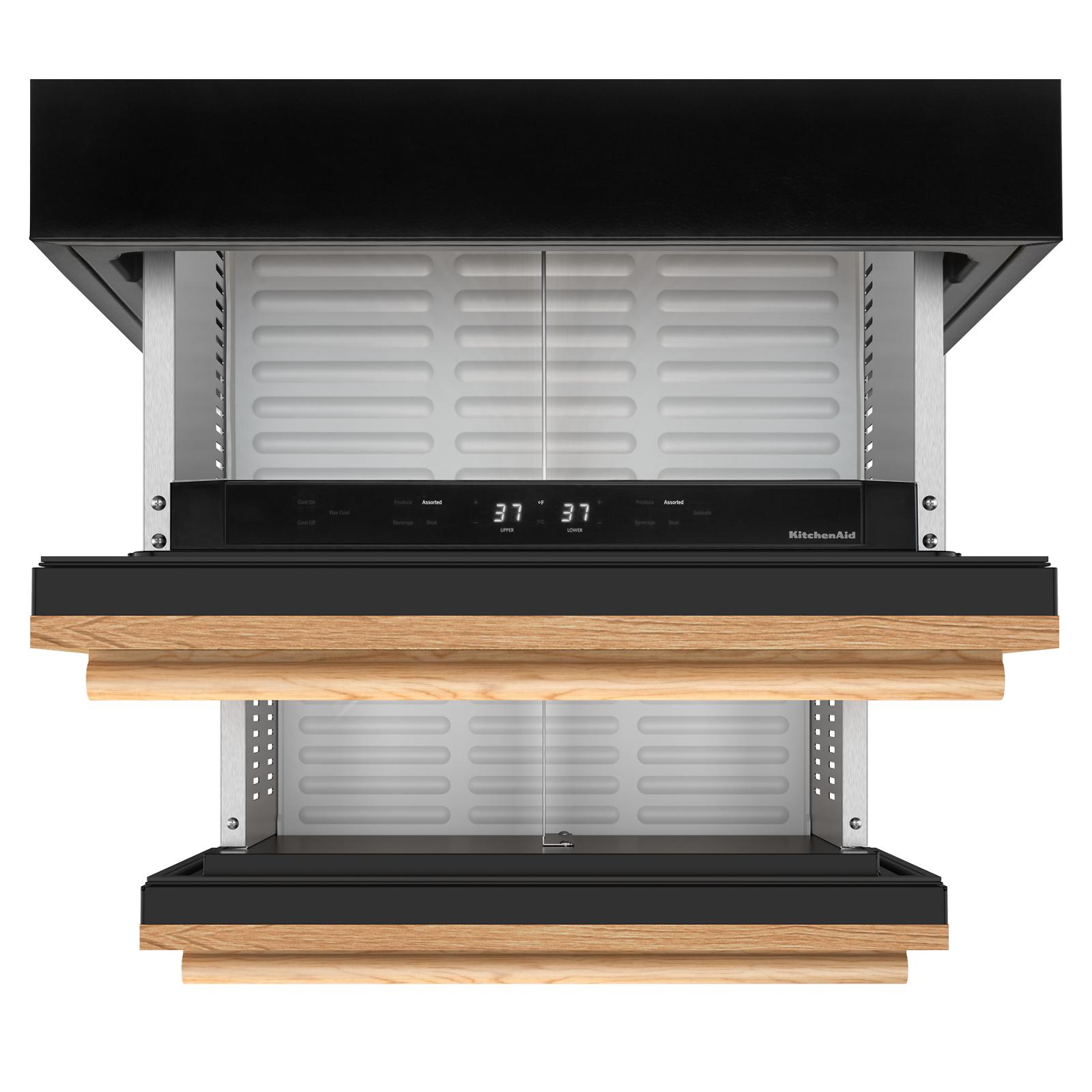 KitchenAid 24" 4.4 Cu. Ft. Panel-Ready Undercounter Double-Drawer Refrigerator - KURT524SPA