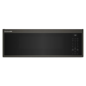 KitchenAid Four micro-ondes 1,1 pi cu avec hotte intégrée à profil bas minerai noir YKMML550RBE