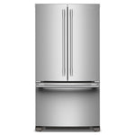 KitchenAid 36" 20.0 Cu. Ft. PrintShield Stainless Steel Counter-Depth French Door Refrigerator - KRFC136SPS