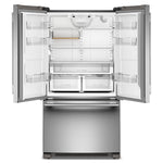 KitchenAid 36" 20.0 Cu. Ft. PrintShield Stainless Steel Counter-Depth French Door Refrigerator - KRFC136SPS