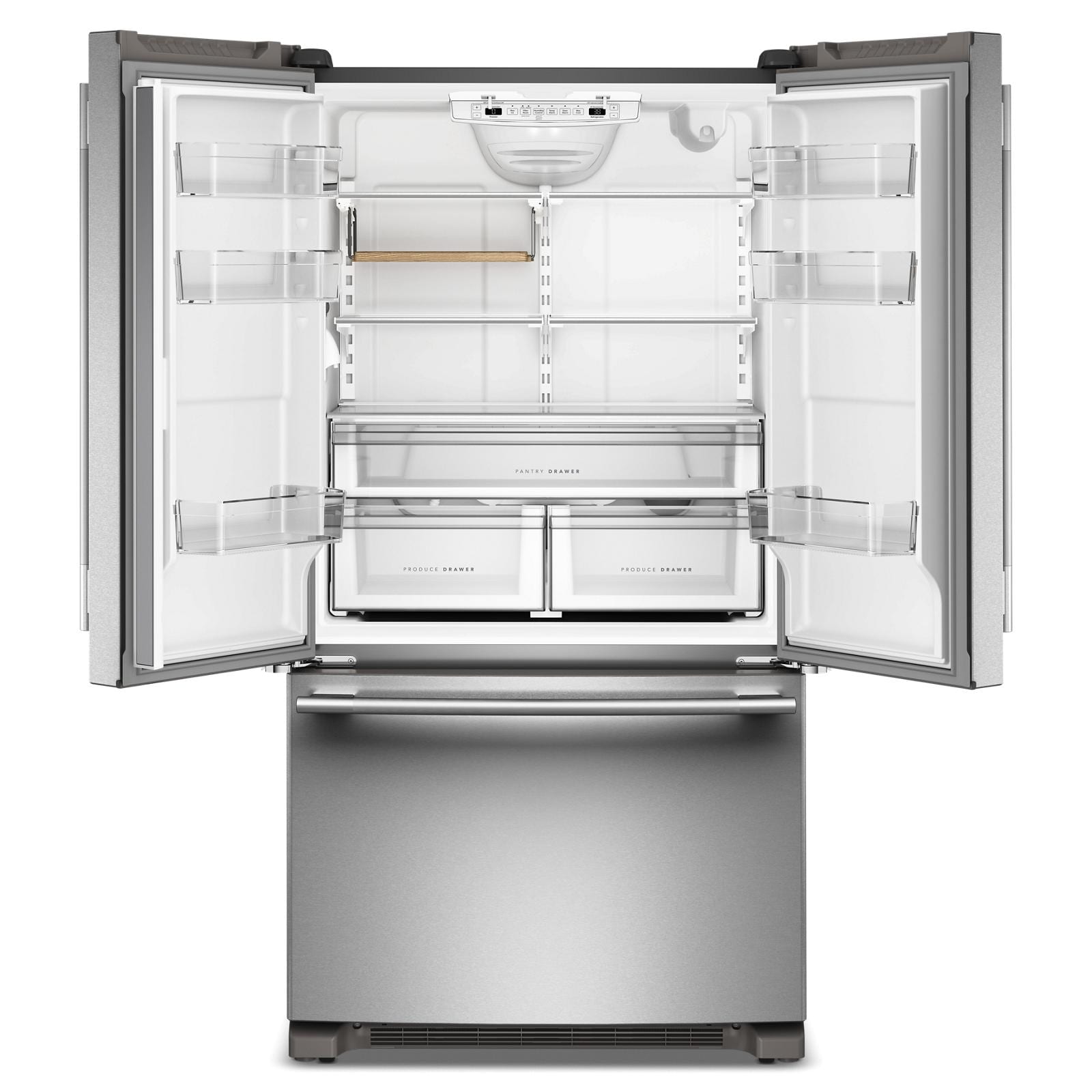 KitchenAid 36" 20.0 Cu. Ft. PrintShield Stainless Steel Counter-Depth French Door Refrigerator - KRFC136SPS