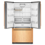KitchenAid 36" 22.0 Cu. Ft. Panel-Ready Counter-Depth French Door Refrigerator - KRFC136TPA