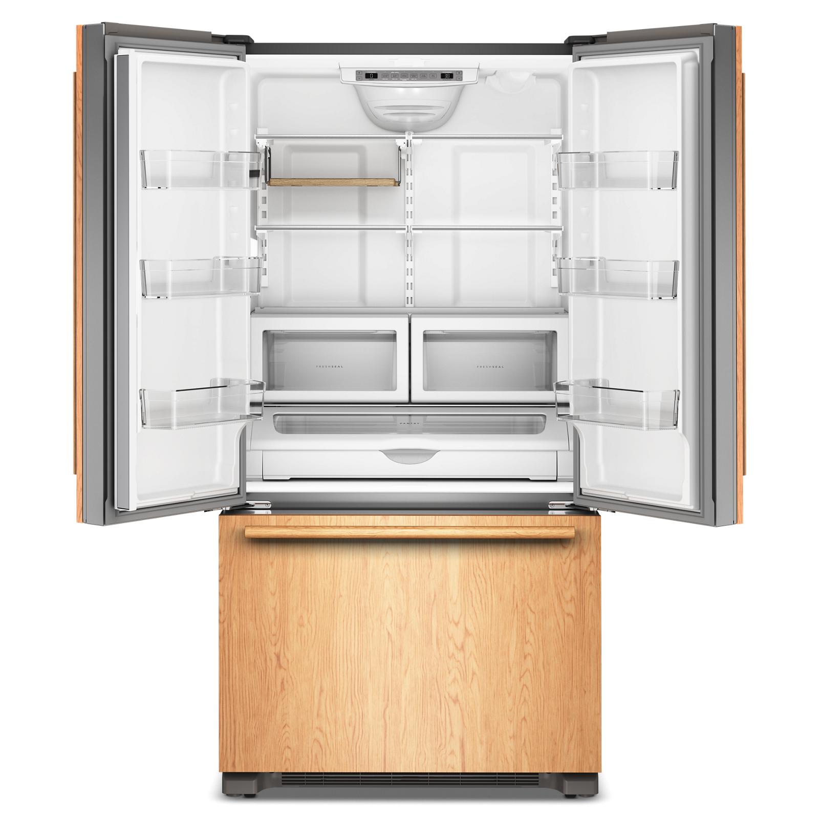KitchenAid 36" 22.0 Cu. Ft. Panel-Ready Counter-Depth French Door Refrigerator - KRFC136TPA