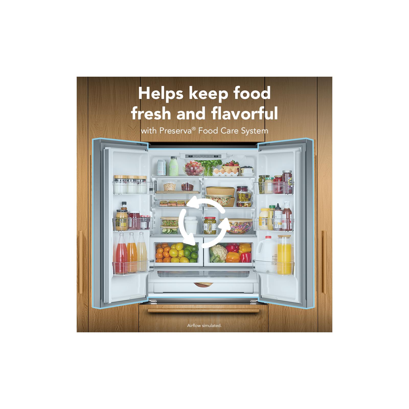 KitchenAid 36" 22.0 Cu. Ft. Panel-Ready Counter-Depth French Door Refrigerator - KRFC136TPA