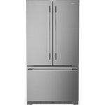 KitchenAid 36" 22.0 Cu. Ft. PrintShield Stainless Steel Counter-Depth French Door Refrigerator - KRFC136TPS