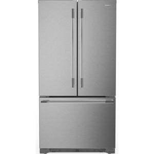 KitchenAid Réfrigérateur 22,0 pi³ de 36po avec porte à deux battants de profondeur comptoir acier inoxydable PrintShield™ – KRFC136TPS
