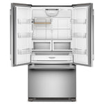 KitchenAid 36" 22.0 Cu. Ft. PrintShield Stainless Steel Counter-Depth French Door Refrigerator - KRFC136TPS