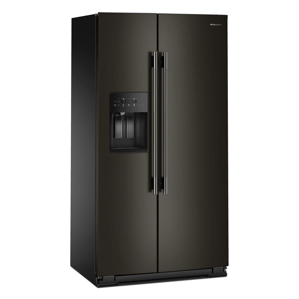 KitchenAid 36" 20.8 Cu. Ft. Black Ore Counter-Depth Side-by-Side Refrigerator - KRSC536RBE