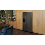 KitchenAid 36" 20.8 Cu. Ft. Black Ore Counter-Depth Side-by-Side Refrigerator - KRSC536RBE