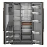KitchenAid 36" 20.8 Cu. Ft. Black Ore Counter-Depth Side-by-Side Refrigerator - KRSC536RBE