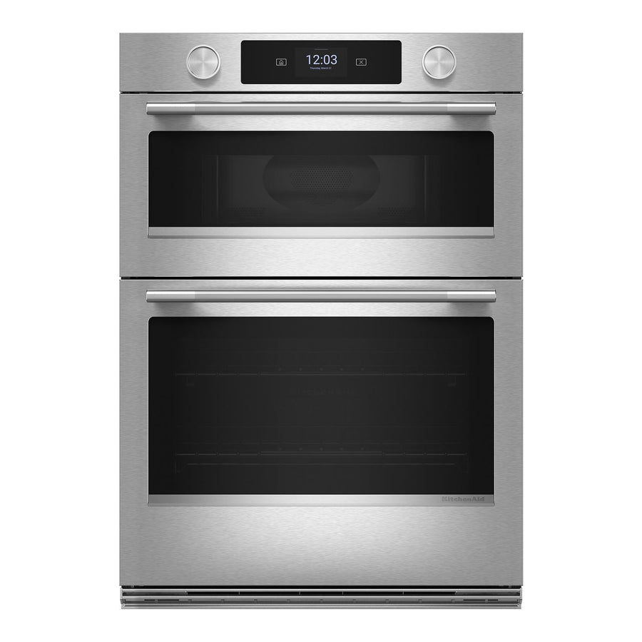 KitchenAid PrintShield Stainless 30" Wall Oven with Microwave (6.4 cu ft) - KOEC730SPS