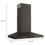 KitchenAid® Black Ore 36" 400 CFM Wall-Mount Canopy Hood - KVWC736SBE