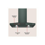 KitchenAid® Juniper 36" 400 CFM Wall-Mount Canopy Hood - KVWC736SJP