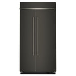 KitchenAid 42" 25.5 Cu. Ft. Black Ore Built-In Side-by-Side Refrigerator - KBSN742SBE