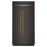KitchenAid 42" 25.5 Cu. Ft. Black Ore Built-In Side-by-Side Refrigerator - KBSN742SBE
