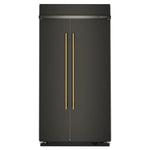KitchenAid 42" 25.5 Cu. Ft. Black Ore Built-In Side-by-Side Refrigerator - KBSN742SBE