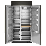 KitchenAid 42" 25.5 Cu. Ft. Black Ore Built-In Side-by-Side Refrigerator - KBSN742SBE