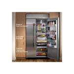 KitchenAid 42" 25.5 Cu. Ft. Black Ore Built-In Side-by-Side Refrigerator - KBSN742SBE