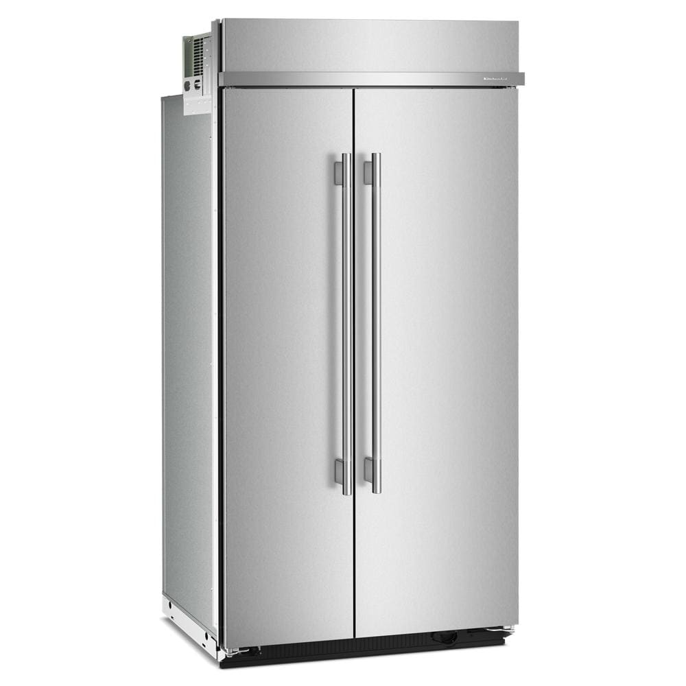 KitchenAid 42" 26.0 Cu. Ft. PrintShield Stainless Steel Built-In Side-by-Side Refrigerator - KBSN742SPS