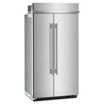 KitchenAid 42" 26.0 Cu. Ft. PrintShield Stainless Steel Built-In Side-by-Side Refrigerator - KBSN742SPS