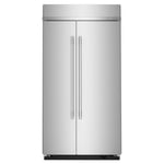 KitchenAid 42" 26.0 Cu. Ft. PrintShield Stainless Steel Built-In Side-by-Side Refrigerator - KBSN742SPS