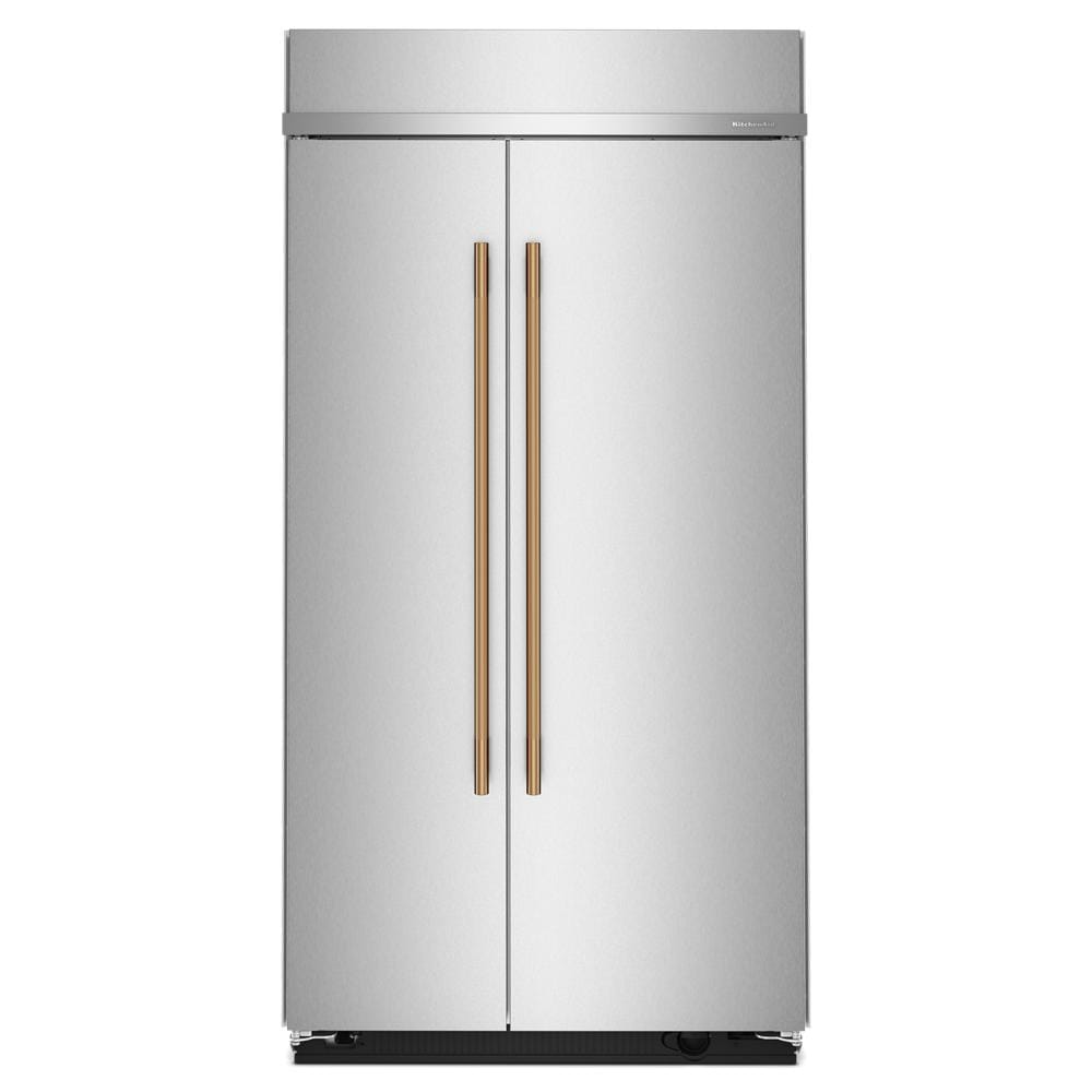 KitchenAid 42" 26.0 Cu. Ft. PrintShield Stainless Steel Built-In Side-by-Side Refrigerator - KBSN742SPS