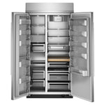 KitchenAid 42" 26.0 Cu. Ft. PrintShield Stainless Steel Built-In Side-by-Side Refrigerator - KBSN742SPS