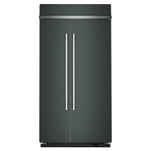 KitchenAid Réfrigérateur 26,0 pi³ encastré de 42po côte-à-côte genévrier – KBSN742SJP