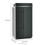 KitchenAid 42" 26.0 Cu. Ft. Juniper Built-In Side-by-Side Refrigerator - KBSN742SJP