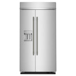 KitchenAid 42" 25.0 Cu. Ft. PrintShield Stainless Steel Built-In Side-by-Side Refrigerator - KBSD742SPS