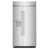 KitchenAid Réfrigérateur 25,0 pi³ encastré de 42po côte-à-côte acier inoxydable PrintShield™ – KBSD742SPS