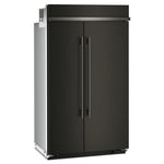 KitchenAid 48" 30.0 Cu. Ft. Black Ore Built-In Side-by-Side Refrigerator - KBSN748SBE