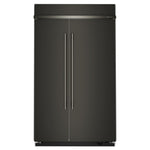 KitchenAid 48" 30.0 Cu. Ft. Black Ore Built-In Side-by-Side Refrigerator - KBSN748SBE