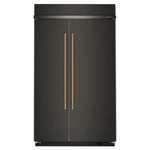 KitchenAid 48" 30.0 Cu. Ft. Black Ore Built-In Side-by-Side Refrigerator - KBSN748SBE