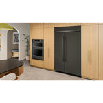 KitchenAid 48" 30.0 Cu. Ft. Black Ore Built-In Side-by-Side Refrigerator - KBSN748SBE