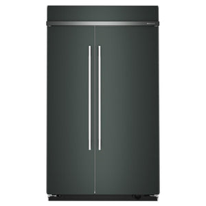 KitchenAid Réfrigérateur 30,0 pi³ encastré de 48po côte-à-côte genévrier – KBSD748SJP