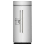 KitchenAid 36" 21.0 Cu. Ft. PrintShield Stainless Steel Built-In Side-by-Side Refrigerator - KBSD736SPS