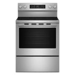 KitchenAid PrintShield™ Stainless Finish Freestanding Smart Electric Convection Range (5.3 Cu. Ft.) - YKFES330TPS