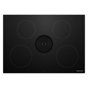 KitchenAid Surface de cuisson à induction avec évacuation descendante 30 po noir KCID930SBL