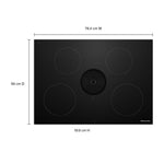 KitchenAid Black 30" Induction Downdraft Cooktop - KCID930SBL