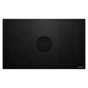 KitchenAid Surface de cuisson à induction avec évacuation descendante 36 po noir KCID936SBL