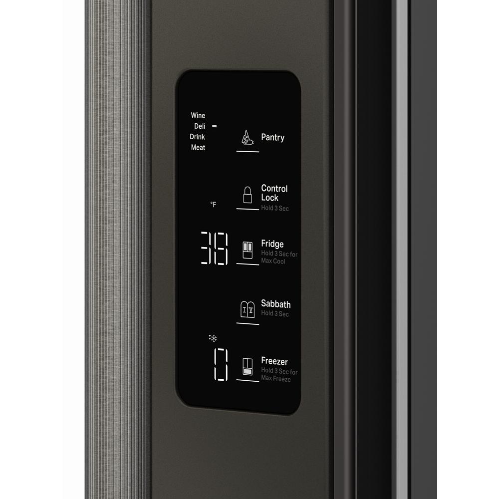 KitchenAid 36" 24.8 Cu. Ft. Black Ore Counter-Depth French Door Refrigerator with Internal Water Dispenser – KRFC336SBE