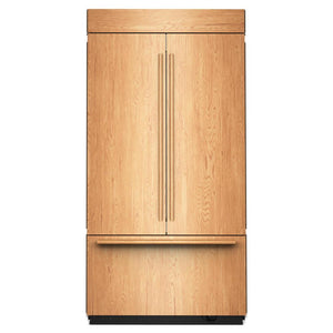 KitchenAid Réfrigérateur encastrable 24,2 pi³ de 42po avec porte à 2 battants avec intérieur platine prêt pour panneau personnalisé – KBFN542TPA