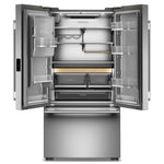 KitchenAid 36" 23.9 Cu. Ft. PrintShield Stainless Steel Counter-Depth French Door Refrigerator with External Water Dispenser – KRFC736SPS