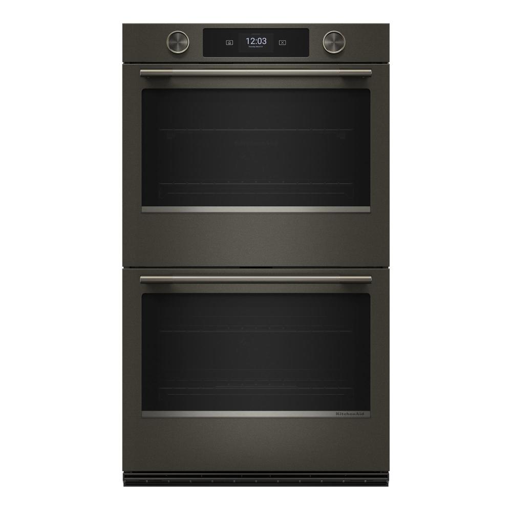 KitchenAid Black Ore 30" Smart Electric Double Wall Oven with Intelligent Cooking Camera (10 Cu. Ft.) - KOED930SBE