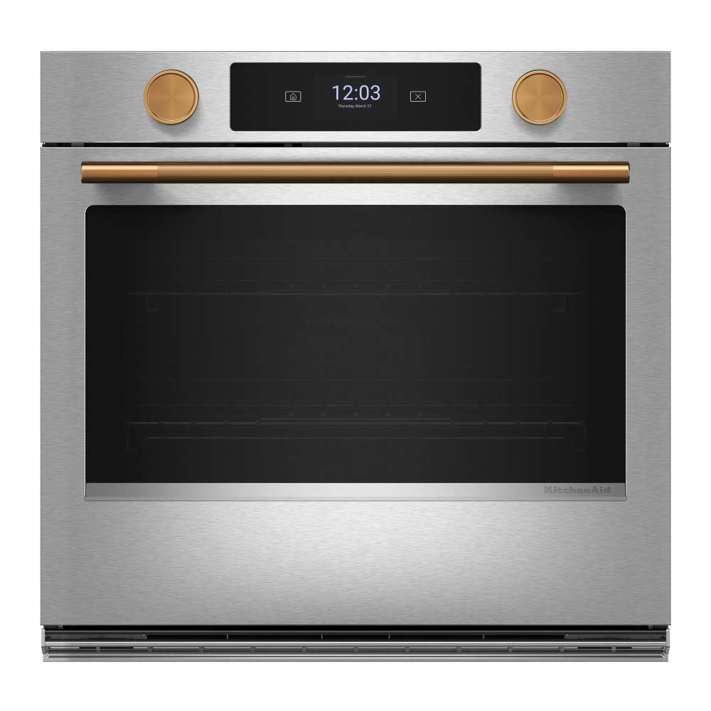 KitchenAid PrintShield™ Stainless 30" Wall Oven with Intelligent Cooking Camera (5 cu ft) - KOES930SPS