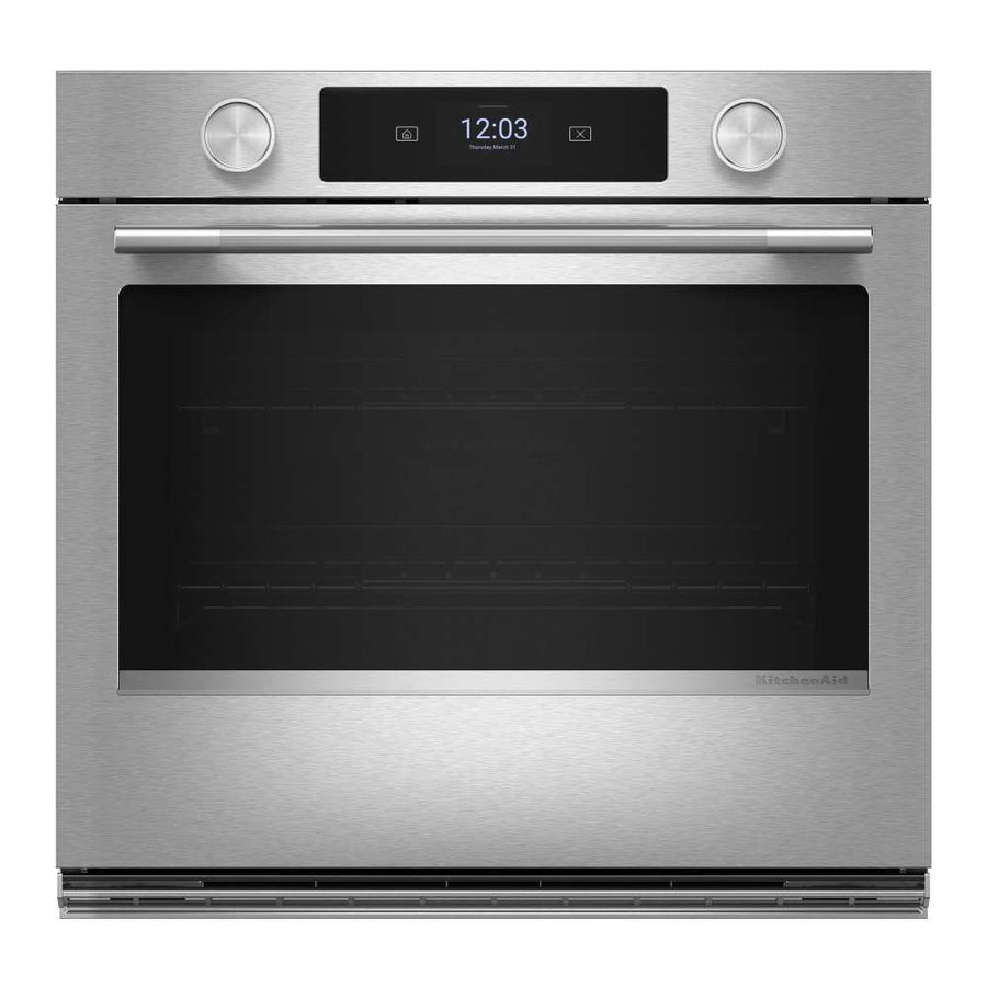 KitchenAid PrintShield™ Stainless 30" Wall Oven with Intelligent Cooking Camera (5 cu ft) - KOES930SPS